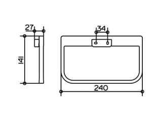 Полотенцедержатель Keuco Collection Moll 12721 010000 хром